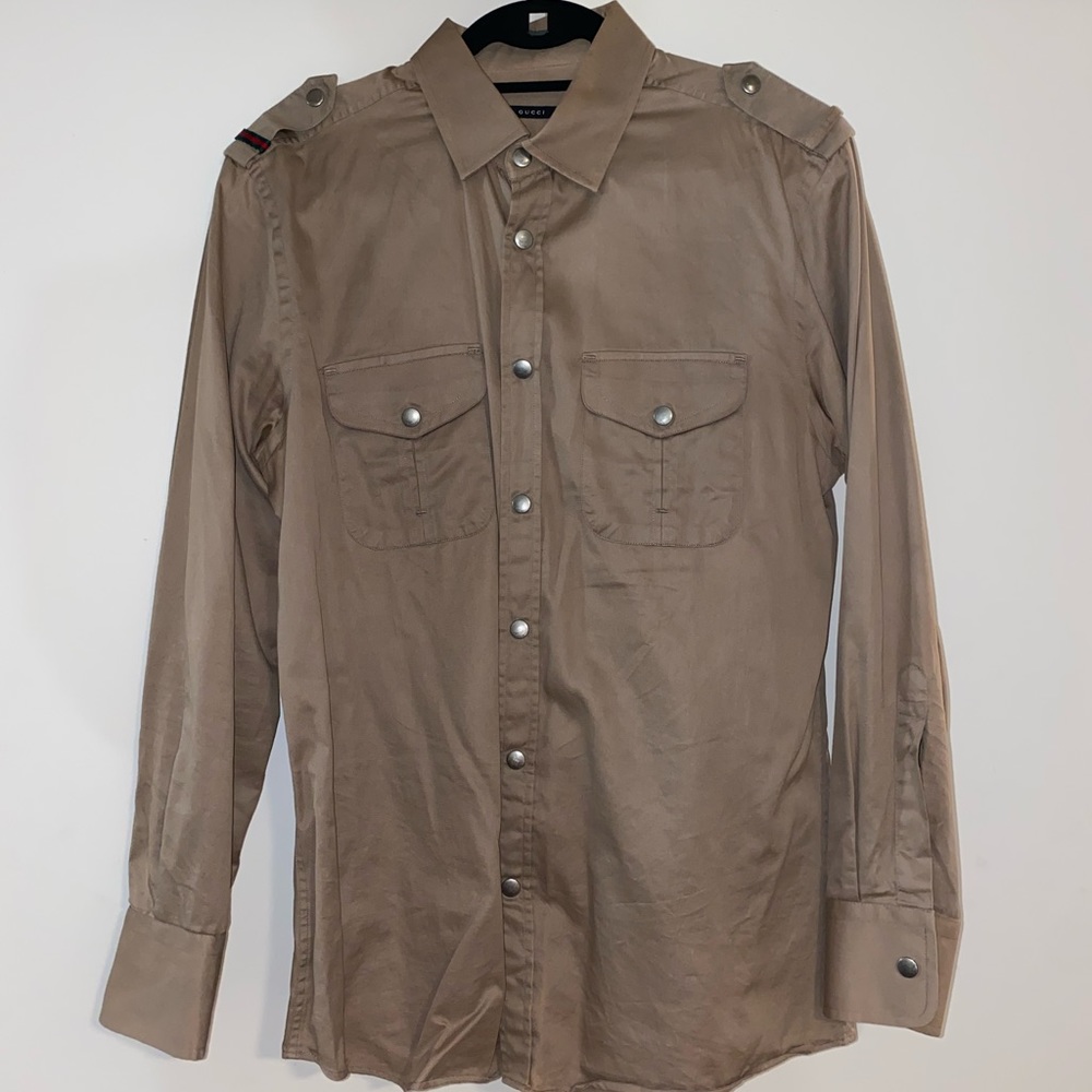 Gucci Military Style Shirt Mens (M)